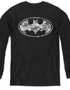 Batman/urban Camo Shield - Youth Long Sleeve Tee - Black