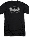 Batman/paisley Bat-premuim Canvas Adult Slim Fit 30/1-black