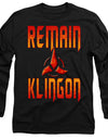 Star Trek Discovery/remain Klingon-l/s Adult 18/1-black