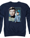 Star Trek/doctor Mccoy - Adult Crewneck Sweatshirt - Navy