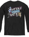Regular Show/haters Gonna Hate-youth Long Sleeve Tee-black