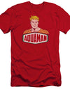 Dco/aquaman Sign-premuim Canvas Adult Slim Fit 30/1-red