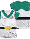 Voltron/pidge Costume (front/back Print)-s/s Junior Poly Crew-white