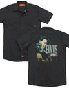 Elvis Presley/always The Original (back Print) - Adult Work Shirt - Black