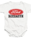 Ford/ford Tractor-infant Snapsuit-white