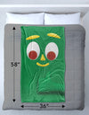 Gumby/big Face-cotton Front / Poly Back Beach Towel-white
