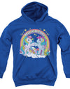 My Little Pony Retro/unicorn Fist Bump-youth Pull-over Hoodie-royal Blue