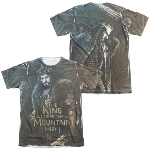 Hobbit/king (front/back)-adult Poly/cotton S/s Tee-white