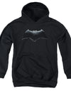 Justice League Movie/batman Logo-youth Pull-over Hoodie-black