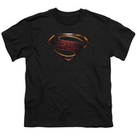Justice League Movie/superman Logo-s/s Youth 18/1-black