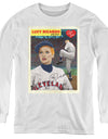I Love Lucy/trading Card-youth Long Sleeve Tee-white