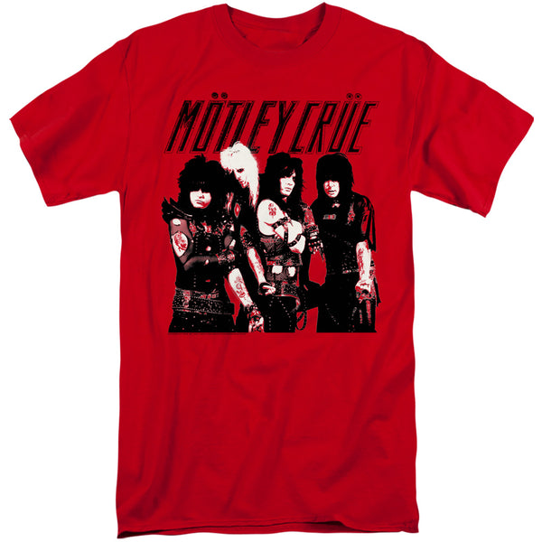 Motley Crue/group-s/s Adult Tall 18/1-red