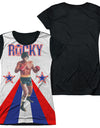 Rocky/red White And Blue-s/s Junior Poly Black Back-white