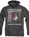 Mister Rogers/a Snappy New Day-adult Heather Hoodie-black