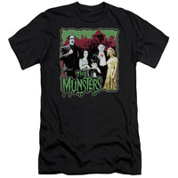 The Munsters/normal Family - S/s Adult 30/1 - Black