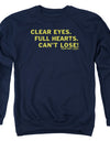 Friday Night Lights/clear Eyes - Adult Crewneck Sweatshirt - Navy