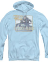 Knight Rider/back Seat - Adult Pull-over Hoodie - Light Blue