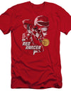 Power Rangers/red Ranger-hbo S/s Adult 30/1-red