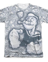 Popeye/tattooed Sailor - Adult 65/35 Poly/cotton S/s Tee - White