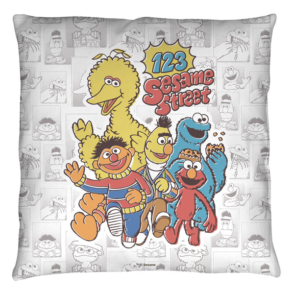Sesame Street/123 Sesame Street - Throw Pillow