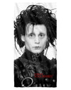 Edward Scissorhands/heads Up-cotton Front / Poly Back Beach Towel-white