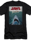 Jaws/lined Poster-s/s Adult 30/1-black