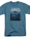 Jaws/silhouette - S/s Adult 18/1 - Slate