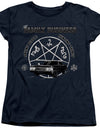 Supernatural/saving People And Hunting-s/s Women's Tee-navy