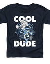 The Year Without A Santa Claus/cool Dude-s/s Toddler Tee-navy