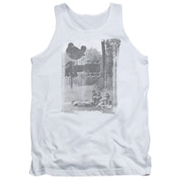 Woodstock/hippies In A Field-adult Tank-white