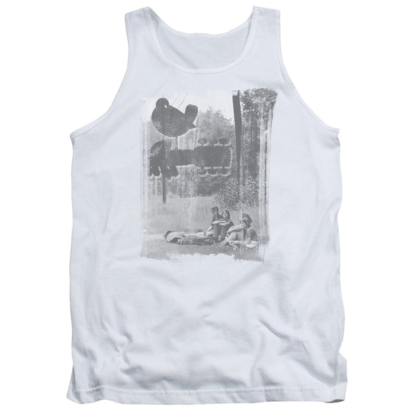 Woodstock/hippies In A Field-adult Tank-white