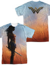 Wonder Woman Movie/poster (front/back Print)-s/s Adult Poly Crew-white